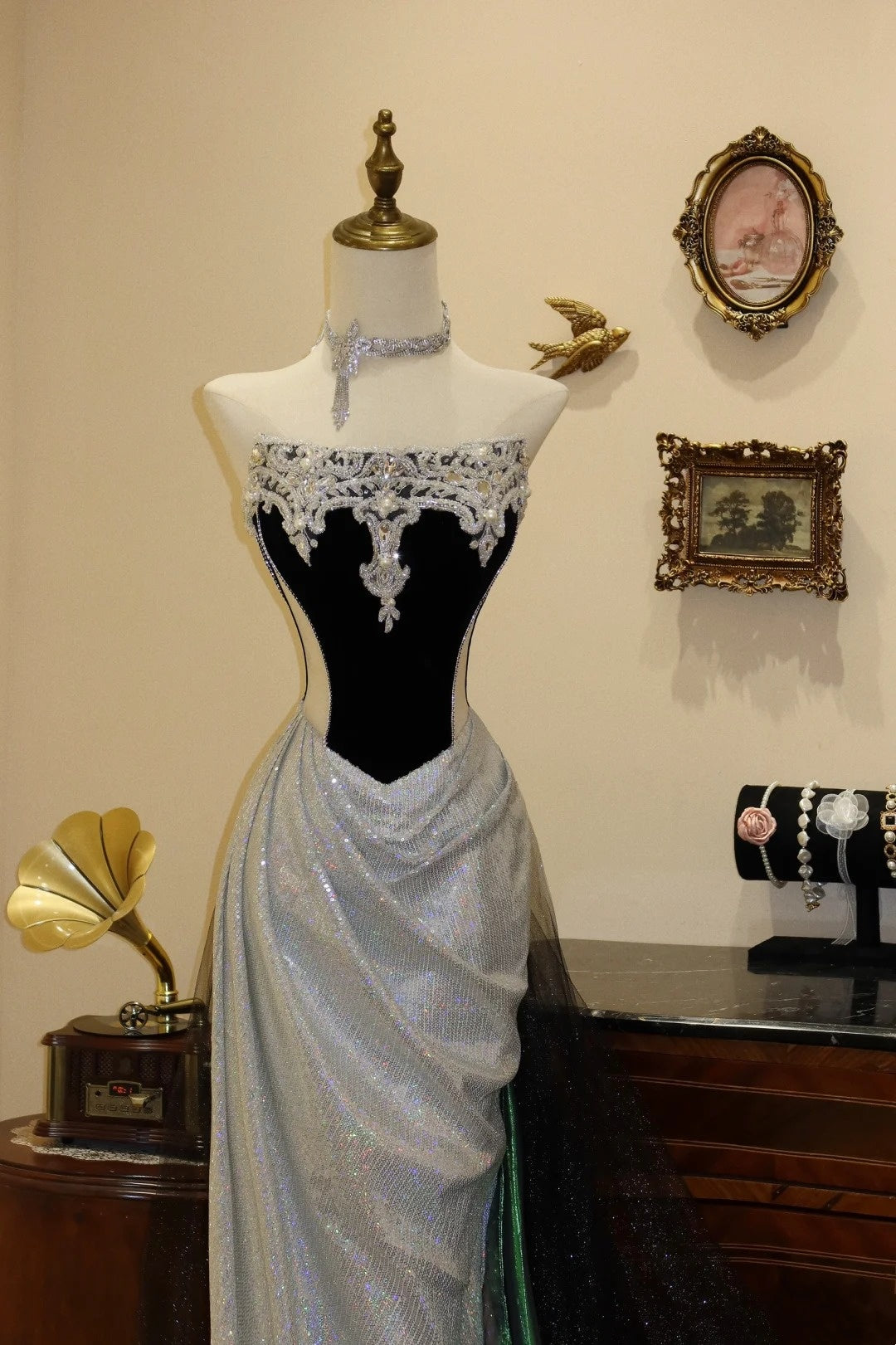 Gorgeous Prom Dress Strapless Pleated Evening Dress Gala Dress   D3083