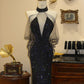 Shiny Prom Dress Halter Rhinestone Long Prom Dress Evening Dress Gala Dress D3087