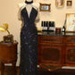 Shiny Prom Dress Halter Rhinestone Long Prom Dress Evening Dress Gala Dress D3087