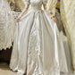 Gorgeous V-neck Long Sleeve Wedding Dress D3089