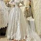 Gorgeous V-neck Long Sleeve Wedding Dress D3089