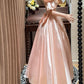 Sweet Prom Dress Light Pink V-neck Pearl Birthday Party Dress Evening Dress Dancing Dress D3090