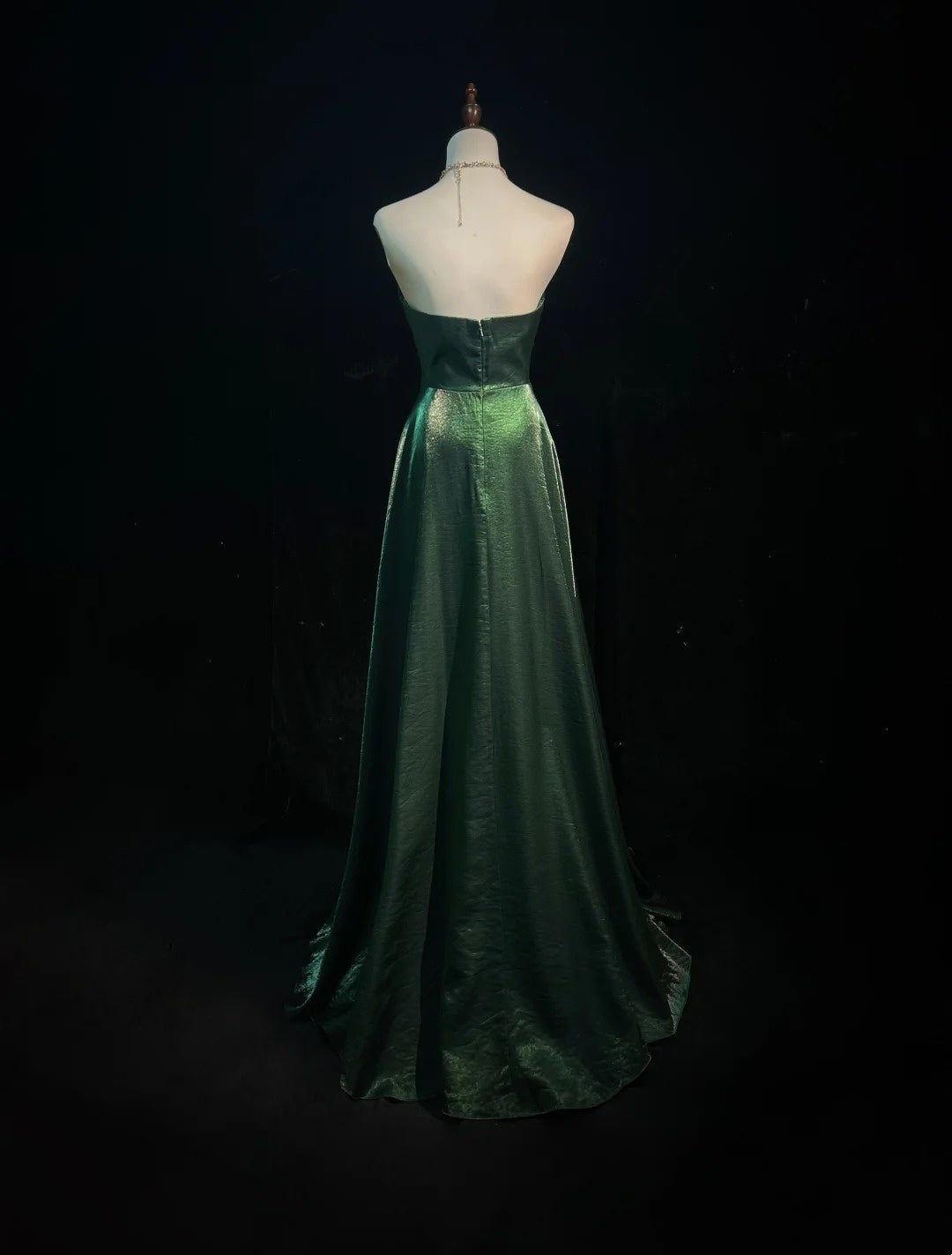 Stunning Prom Dress Dark Green A Line Sweetheart Evening Dress Gala Dress     D3095
