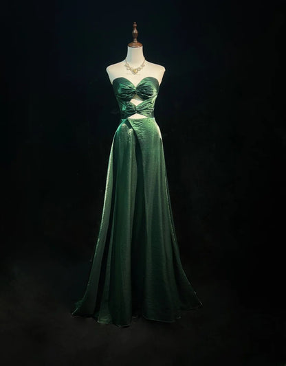 Stunning Prom Dress Dark Green A Line Sweetheart Evening Dress Gala Dress     D3095