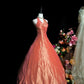 Atemberaubendes Ballkleid Neckholder Plissee Abendkleid Ballkleid Galakleid D3101