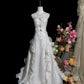 Elegant Prom Dress A Line Strapless Pleated Ruffle Evening Dress Gala Dress     D3102