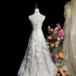 Elegant Prom Dress A Line Strapless Pleated Ruffle Evening Dress Gala Dress     D3102