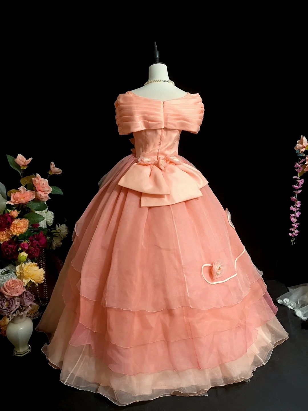 Beauty Prom Dress Off Shoulder Pleated Evening Dress Sweet 16 Dress Ball Gown   D3112