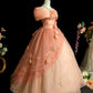 Beauty Prom Dress Off Shoulder Pleated Evening Dress Sweet 16 Dress Ball Gown   D3112