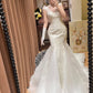 Charming V-neck Tulle Mermaid Wedding Dress D3120