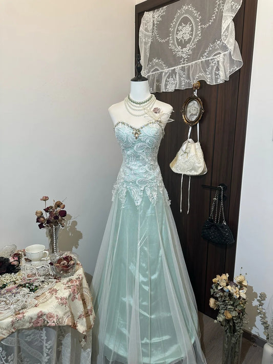 Pretty Prom Dress A Line Sweetheart Tulle Evening Dress Gala Dress   D3133