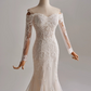 Elegant Sweetheart Lace Mermaid Wedding Dress D3137