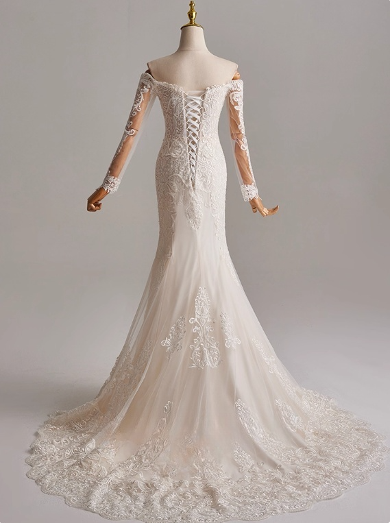 Elegant Sweetheart Lace Mermaid Wedding Dress D3137