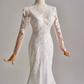 Elegant Wedding Dress Long Sleeve Mermaid Wedding Dress D3142