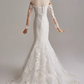 Stunning Wedding Dress Sweetheart Long Sleeve Mermaid Wedding Dress D3144