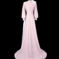 Elegant Mother of Bride Dress A Line Long Sleeve Mother of Bride Dress   D3148