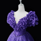 Hübsches Ballkleid mit V-Ausschnitt und Plissee, Abendkleid, Ballkleid D3154