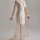 Elegant Long Sleeve Lace Mermaid Wedding Dress D3159