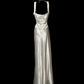 Pretty Prom Dress Straps Pleated Long Prom Dress Evening Dress Gala Dress D3168