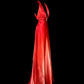 Sexy Prom Dress Red V-neck Backless Pleated Long Prom Dress Evening Dress Gala Dress  D3169