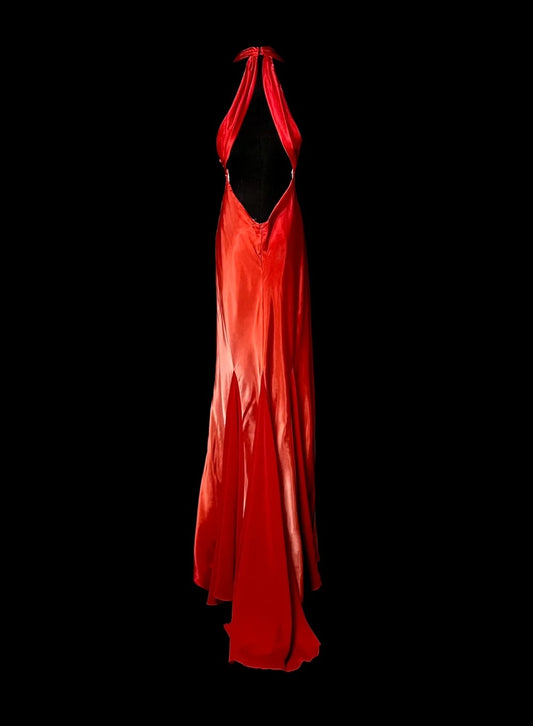 Sexy Prom Dress Red V-neck Backless Pleated Long Prom Dress Evening Dress Gala Dress  D3169