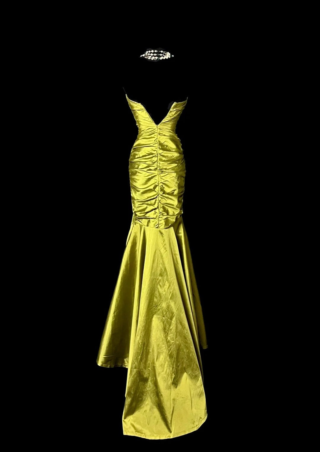 Stunning Prom Dress Strapless Pleated Long Prom Dress Mermaid Evening Dress Birthday Party Dress  D3170