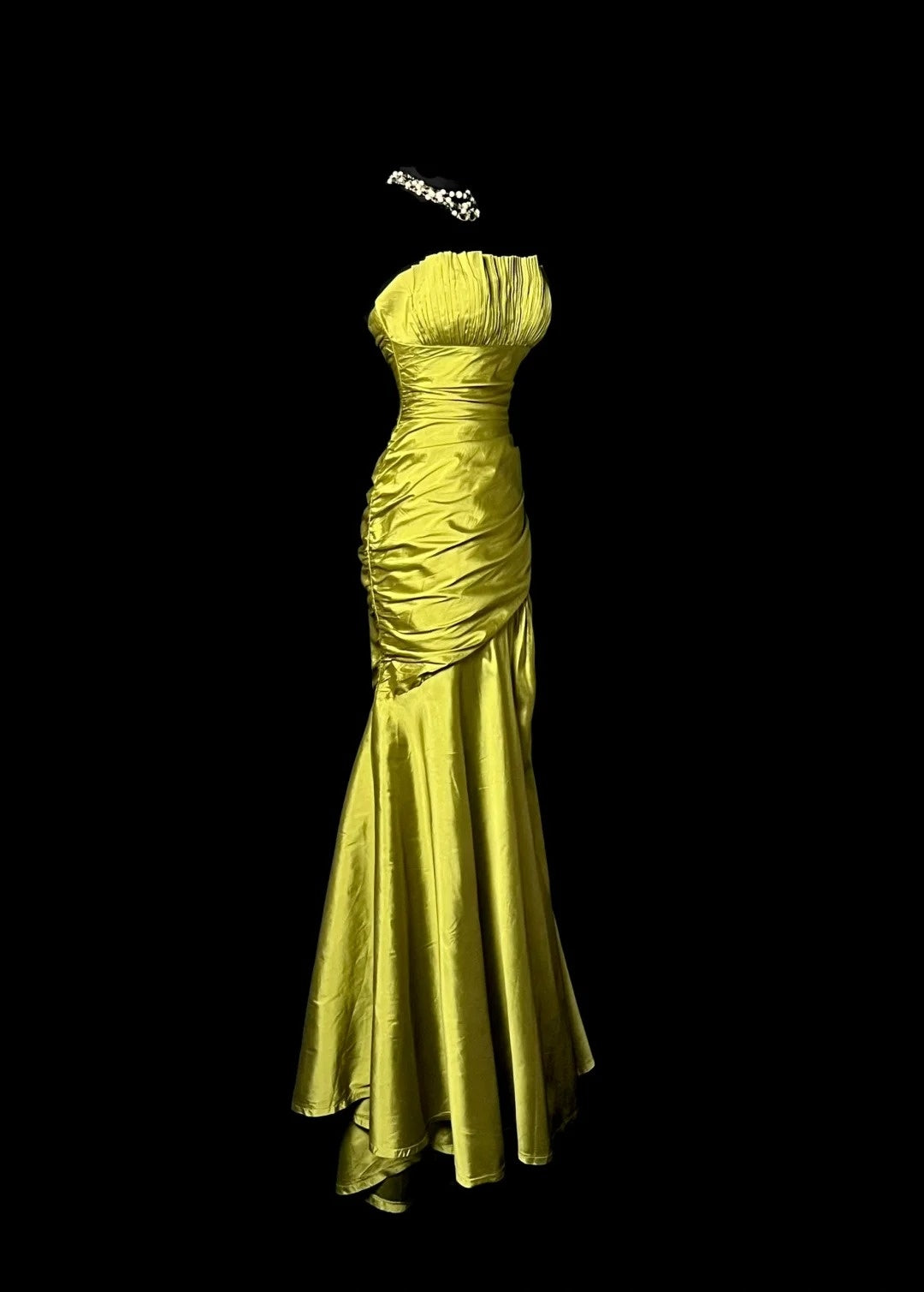 Stunning Prom Dress Strapless Pleated Long Prom Dress Mermaid Evening Dress Birthday Party Dress  D3170