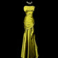 Stunning Prom Dress Strapless Pleated Long Prom Dress Mermaid Evening Dress Birthday Party Dress  D3170