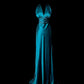 Elegant Prom Dress V-neck Pleated Long Prom Dress Evening Dress Birthday Party Dress  D3172