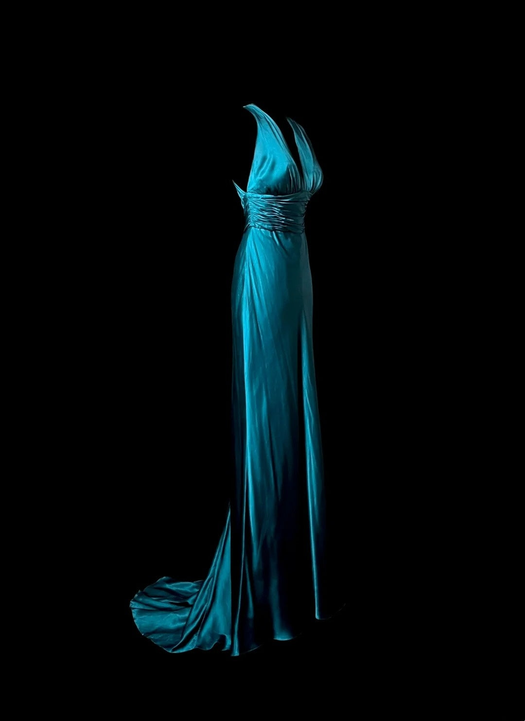 Elegant Prom Dress V-neck Pleated Long Prom Dress Evening Dress Birthday Party Dress  D3172