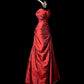 Charming Prom Dress A Line Sweetheart Pleated Long Prom Dress Birthday Party Dress D3173