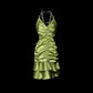 Beauty Homecoming Dress Halter Pleated Short Prom Dress Birthday Party Dress Cocktail Dress   D3174