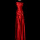 Elegant Prom Dress Strapless Pleated Long Prom Dress Evening Dress Birthday Party Dress  D3179