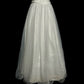 Minimalist Wedding Dress A Line Strapless Pleated Tulle Wedding Dress  D3224
