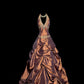 Superbe robe de bal trapèze à col licou et plissée, robe de soirée de gala D3225