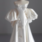 Beauty Wedding Dress A Line Strapless Floral Wedding Dress  D3226