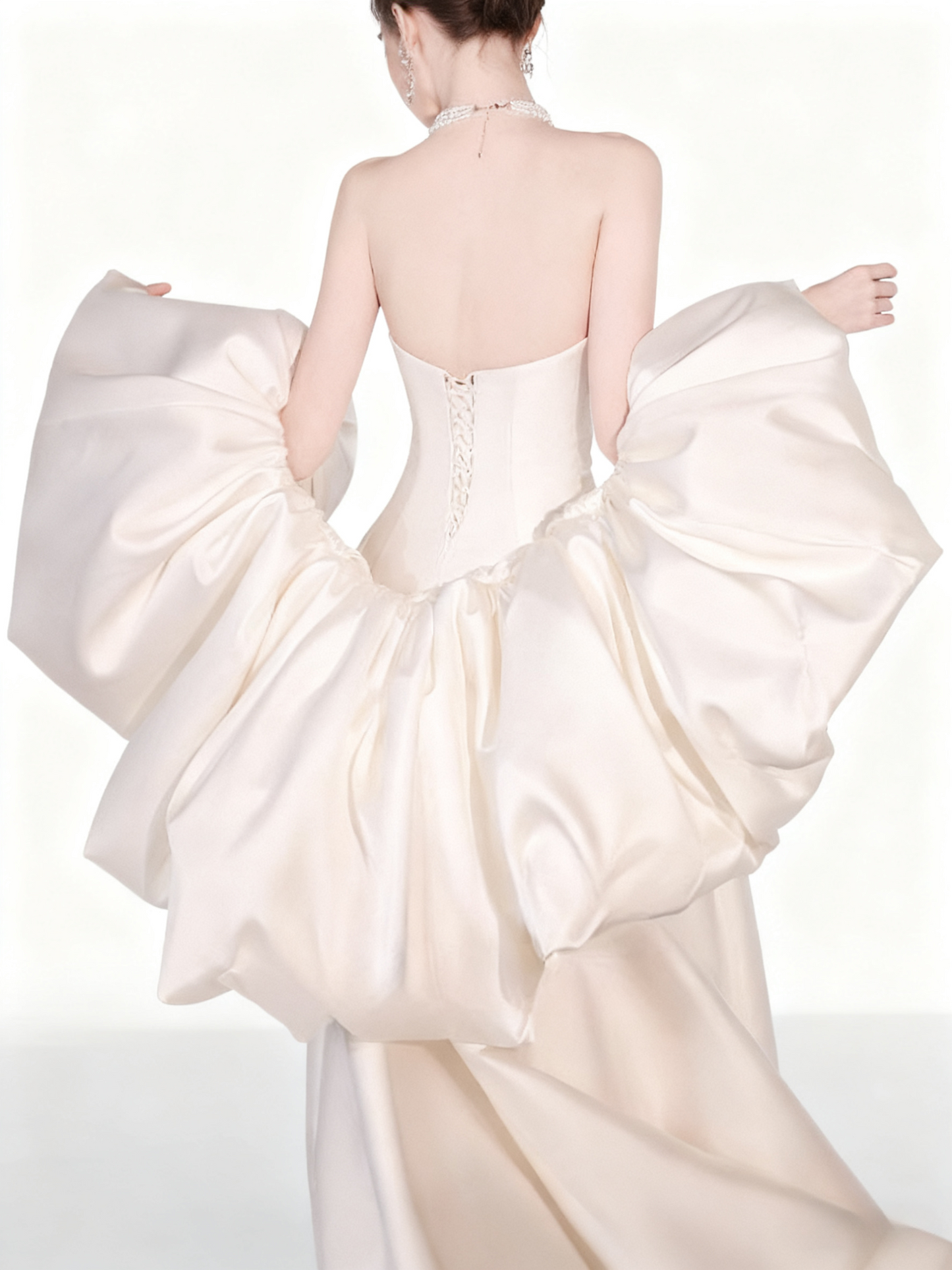 Beauty Wedding Dress A Line Strapless Floral Wedding Dress  D3226
