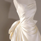 Charming Wedding Dress Strapless Pleated Wedding Dress D3228
