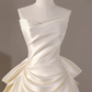 Charming Wedding Dress Strapless Pleated Wedding Dress D3228