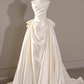 Charming Wedding Dress Strapless Pleated Wedding Dress D3228