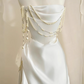 Elegant Wedding Dress A Line Strapless Pleated Wedding Dress D3229