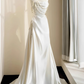 Elegant Wedding Dress A Line Strapless Pleated Wedding Dress D3229