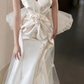 Charming Wedding Dress Sweetheart Flower Pleated Mermaid Wedding Dress D3230