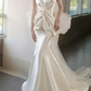 Charming Wedding Dress Sweetheart Flower Pleated Mermaid Wedding Dress D3230