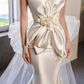 Charming Wedding Dress Sweetheart Flower Pleated Mermaid Wedding Dress D3230