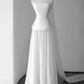 Charming Wedding Dress A Line Strapless Pleated Tulle Wedding Dress D3232