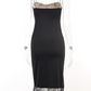 Robe sexy noire à bretelles spaghetti en dentelle pour femme, tenue d'anniversaire, robe de soirée en bord de mer, D3240