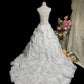Retro Wedding Dress Spaghetti Straps Pleated Wedding Dress  D3245