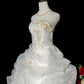 Elegant Wedding Dress Strapless Pleated Tiered Wedding Dress  D3246