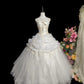 Beauty Wedding Dress Spaghetti Straps Pleated Tulle Wedding Dress  D3248